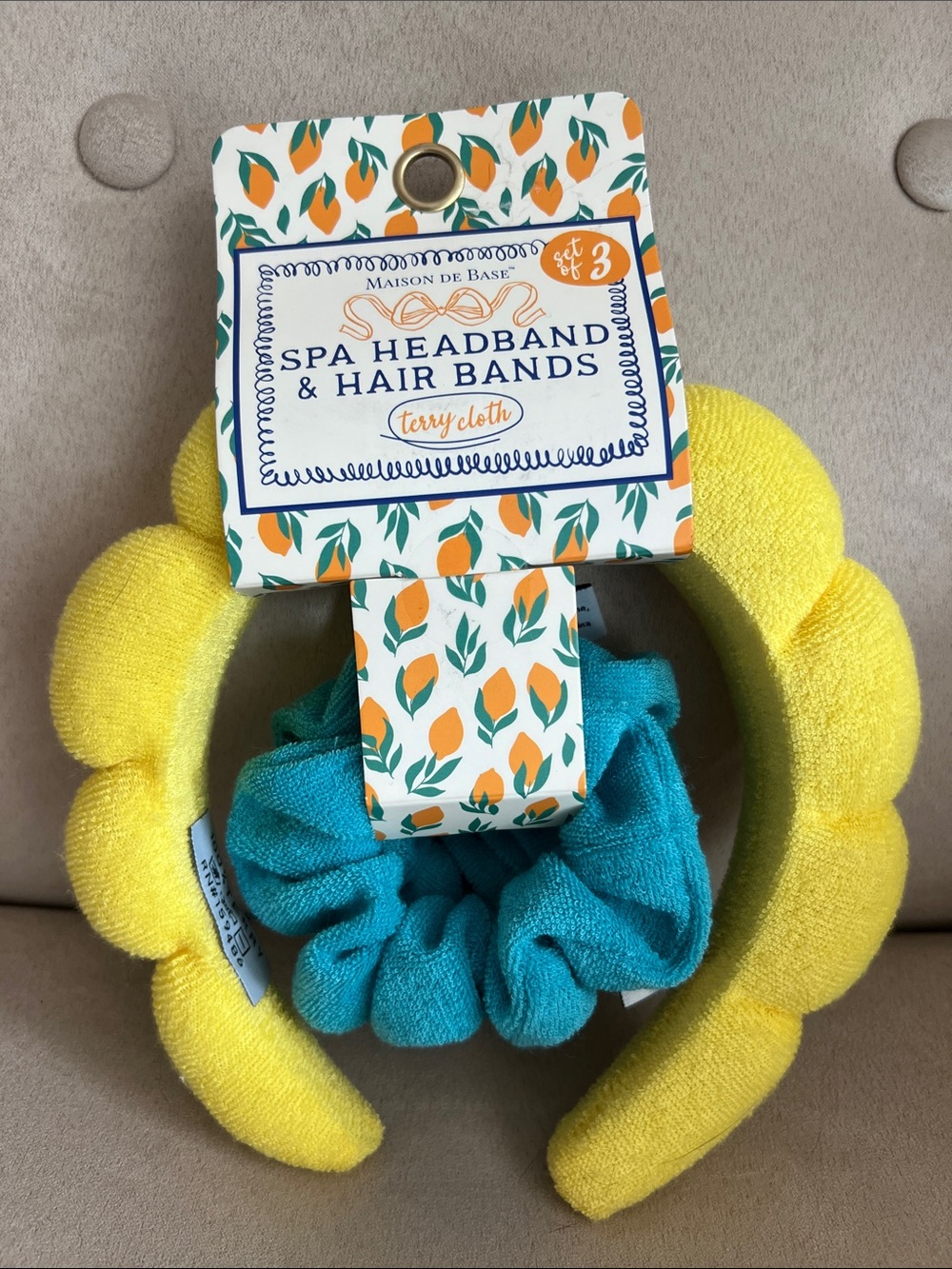 NWT Maison De Base Spa Headband & 2 Hair Bands